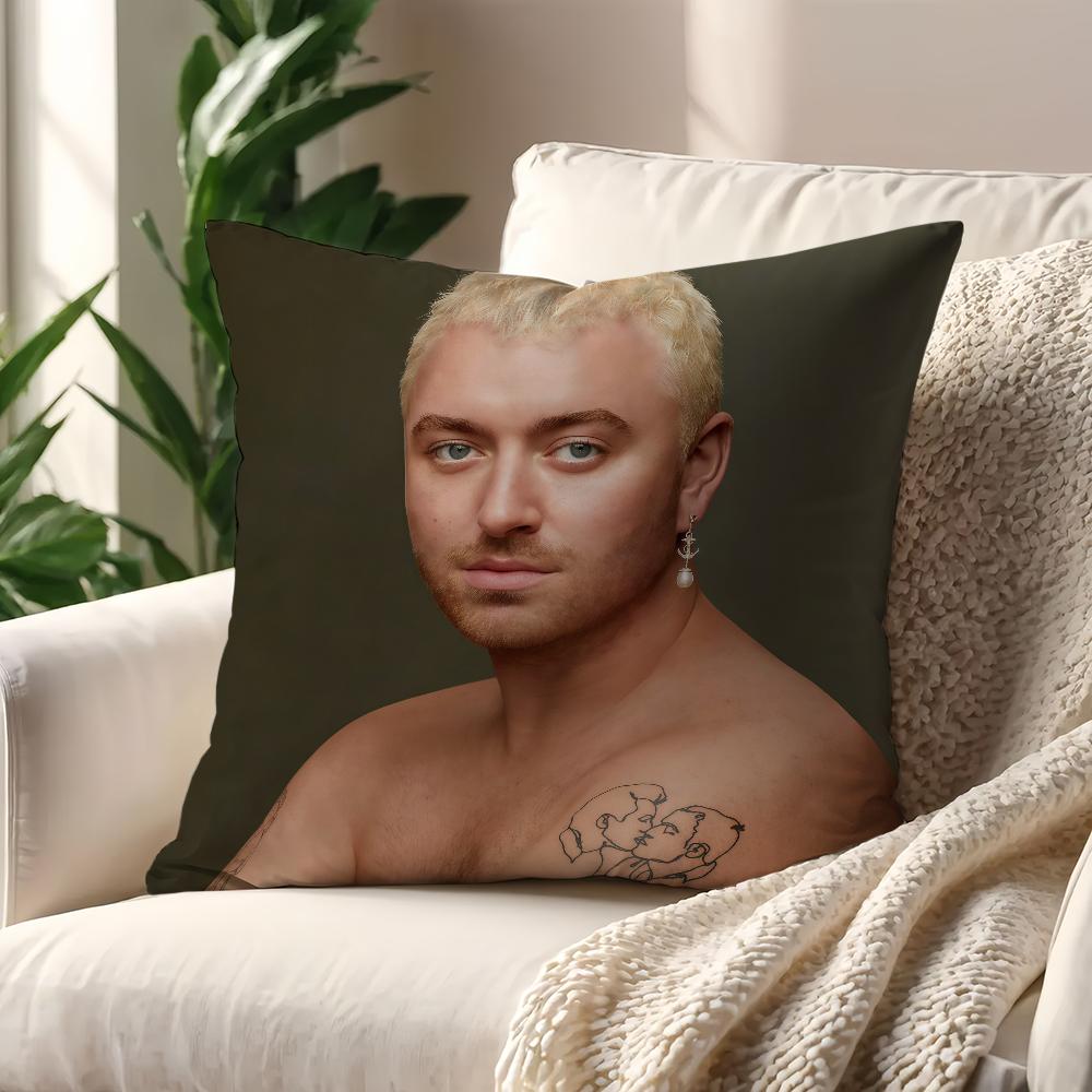 

Singer S-Sam Smith cushion cover For Pillow Printing Sofa Decoration Home Car Room Coffee Shop Office Nordic Simplicity 30cmx30cm