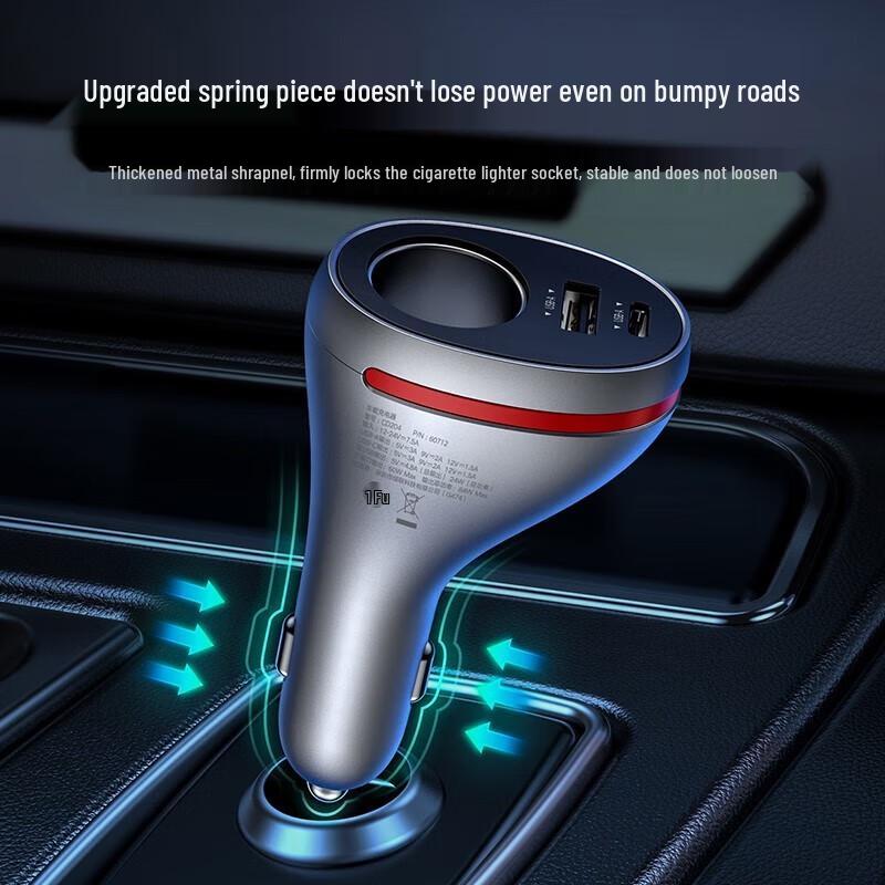 UGREEN 20W PD Fast Car Charger with 1-to-3 Splitter