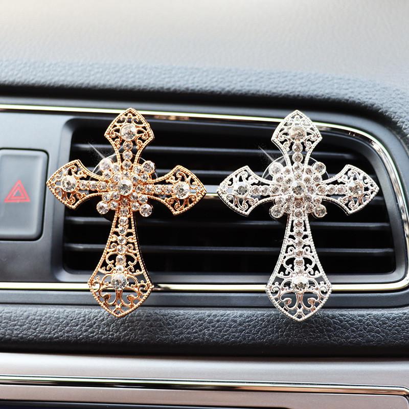 Cross-border E-commerce Exclusive Car Air Conditioner Vent Perfume Aromatherapy Clip For Car Vent Decoration Diamond Alloy Material