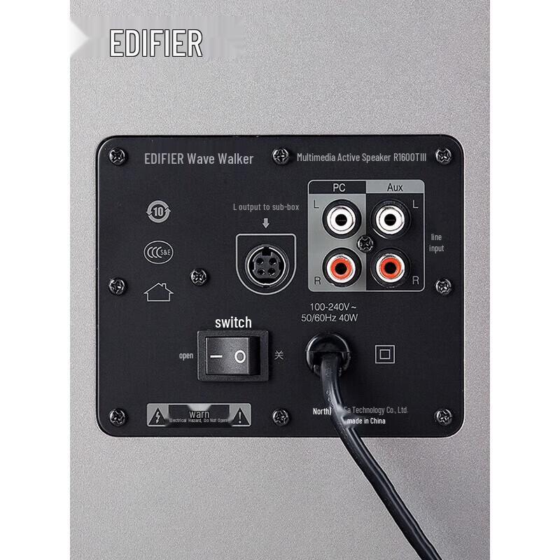 EDIFIER R1600TIII 2.0 Bookshelf Computer Speakers CN plug (adapter included)