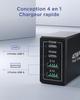 Chargeur USB C - SAMI - 40W - 4 Ports - Charge Rapide - Compatible iPhone 15