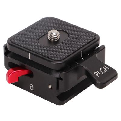 Placă de eliberare rapidă cu cap sferic pentru trepied foto, placă QR cu orificiu pentru șurub de 14 inch și 38 inch