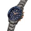 Summer Sale - [Official] Maserati Sfida 44mm Chronograph Men's Quartz Watch with Blue Dial and Dark Gray Stainless Steel Case (R8873640001),