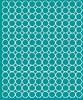 Sticker Wheels 1.5 Cm Wheels Dots 180 Pcs. Turquoise Matte