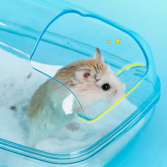 Hamster Bathroom Easily Draining Large Space Broken-proof Small Animals Rabbit Chinchilla Toilets