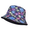Panama Bucket Hats Animal Letter Print Fisherman Hat Summer Sun Hats For Women Men Reversible Fishing Cap