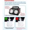 Automatic Bubble Maker 26 Hole Portable High Output Stage Bubble Blower for Wedding Outdoor Indoor Camping Black