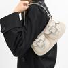 Coach Ashton 25 Silver Finish Detachable Shoulder Strap Zipper Closure Leather Shoulder Bag Medium Women shoulder bag Chalk CM079-SVHA
