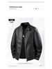 Men's Trendy Versatile PU Leather Motorcycle Jacket with Stand Collar for Autumn and Winter