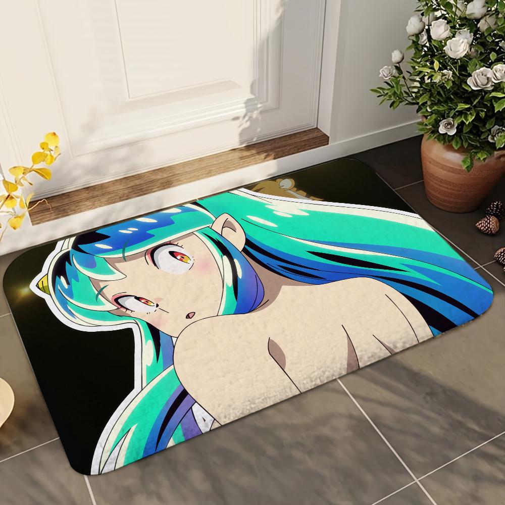 1pc U-Urusei Y-Yatsura Bathroom Absorbent Mats Anti-Slip Mats Home Decor Supplies Carpets Home Kitchen Floor Mats