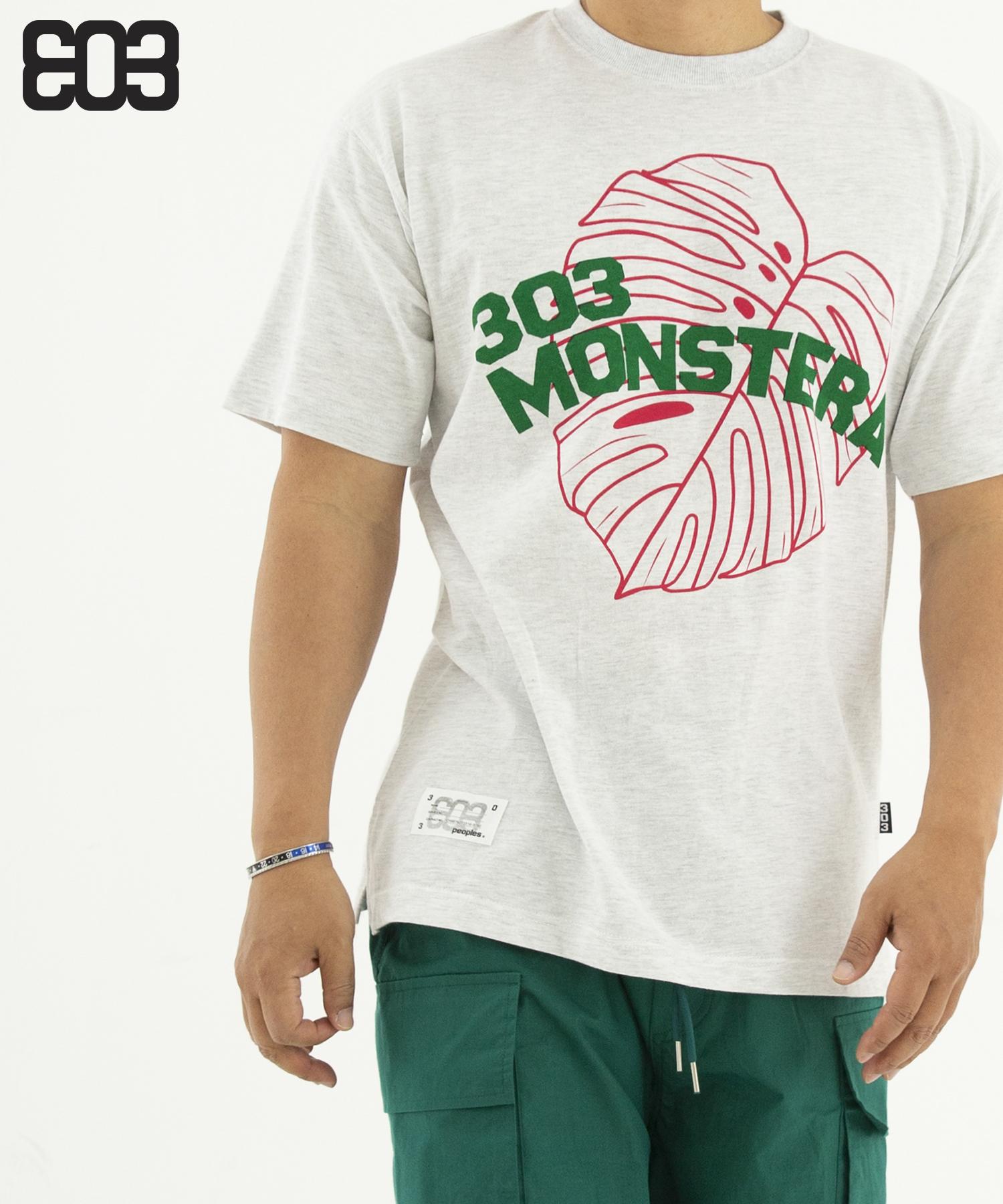 303 Peoples Sts22019 303 Big Monster T-Shirt Green/Pink L