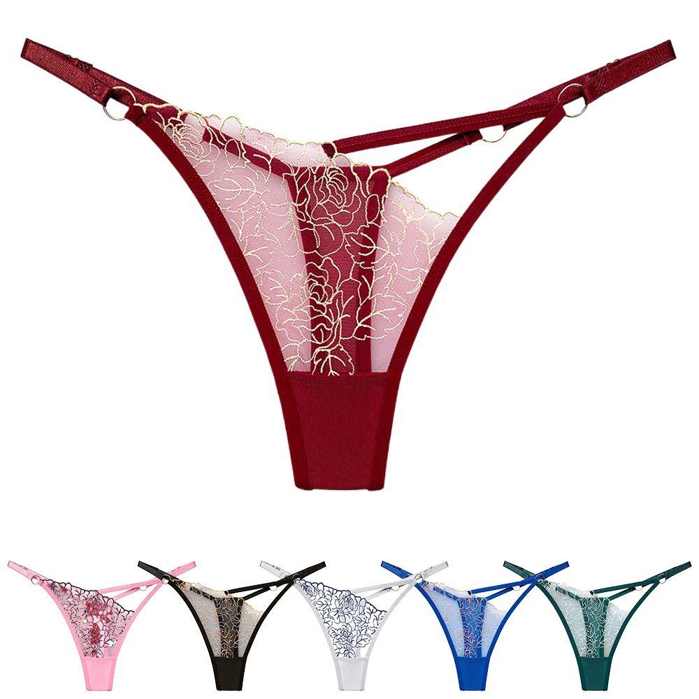 Adjustable Women Panties Transparent G-Strings Exquisite Lingere Underware