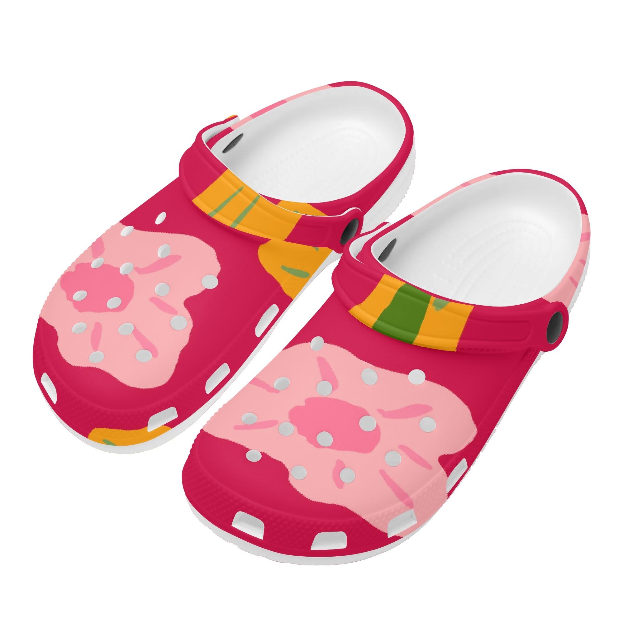 Cartoon Printed EVA Clogs Unisex Comfortable Breathable Slip On Casual Shoes Comfortable Summer Sandals Lightweight Daily Wear 36 белый
