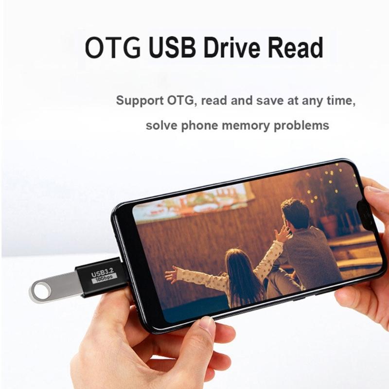 USB 3.1 to Type C Adapter Male Female OTG Connectors for Fast Data Transfer Up to 10Gbps for Multiple Devices