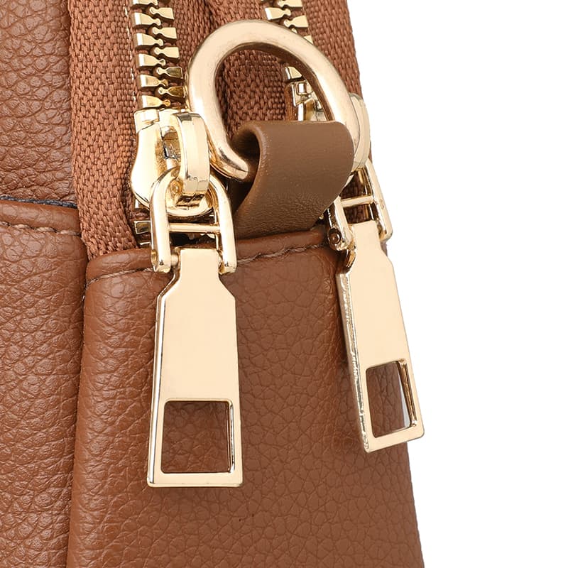 Niche cowhide texture mobile phone bag messenger bag