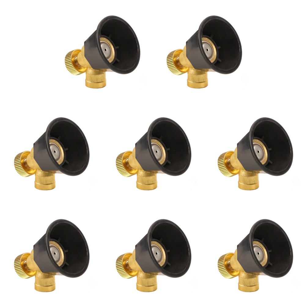 High Pressure Sprayer Nozzle Adjustable Pesticide Sprayer Nozzle Brass Agricultural Spray Nozzle Head for Watering Irrigation