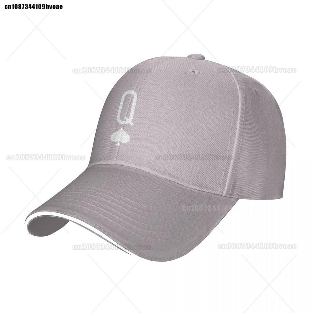 Black And White Queen Of Spades Card Game Baseball Cap Snapback Caps Hip Hop Hats Classic Casual Hat