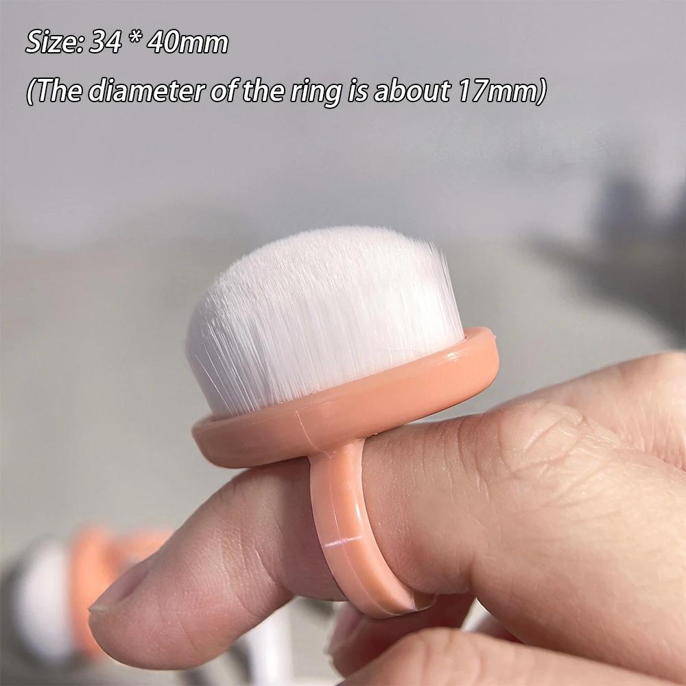 Nails Art Dust Brush Buckle Brush Oval Gel Dust Cleaning Make Up Ring-Shaped Brush Manicure Tools Fine Soft Bristle Brushs