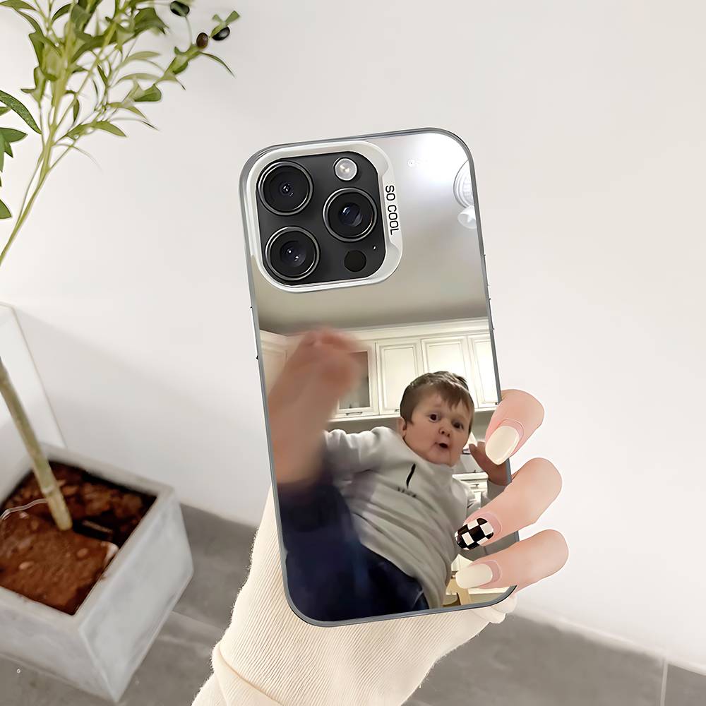 

Смішний чохол для телефону Hasbulla для iPhone 17 16 15 14 13 12 11 Pro Max Plus Кольоровий Ударостійкий Задній Сріблястий Чохол iphone17