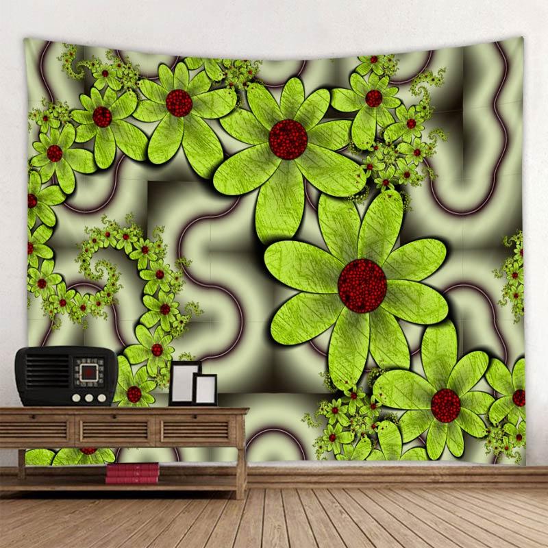 Boho Mandala Tapestry Multicolor Floral Wall Hanging Geometric Pattern Tapestries For Home Living Room Bedroom Couch Blanket