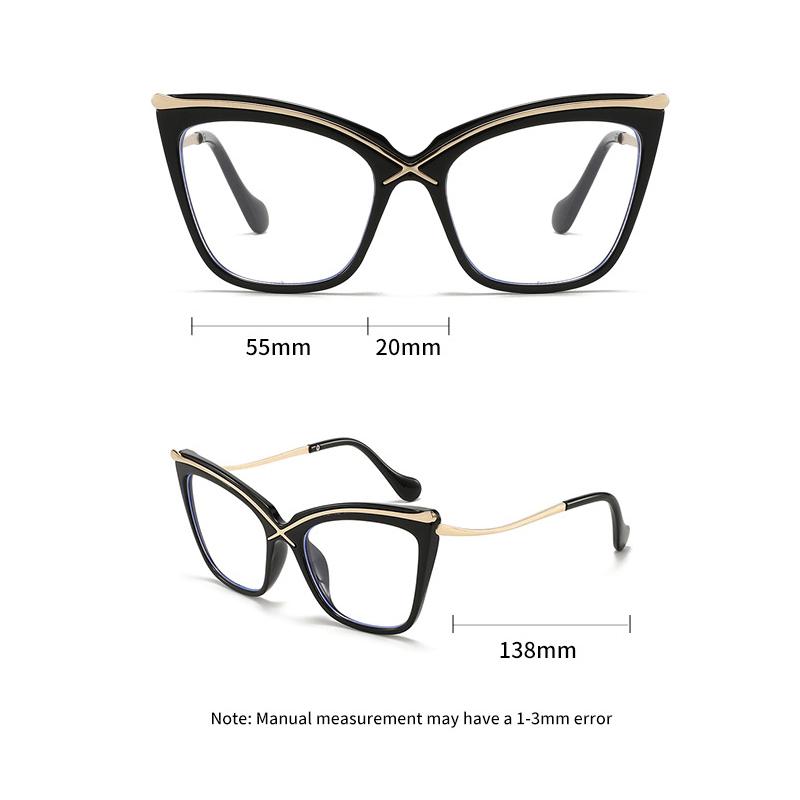 Xiaomi Women Cat‑Eye Zero‑Power Decor Glasses with Lenses Fashion Reading Eyewear for Office Daily Use Multi Color Available