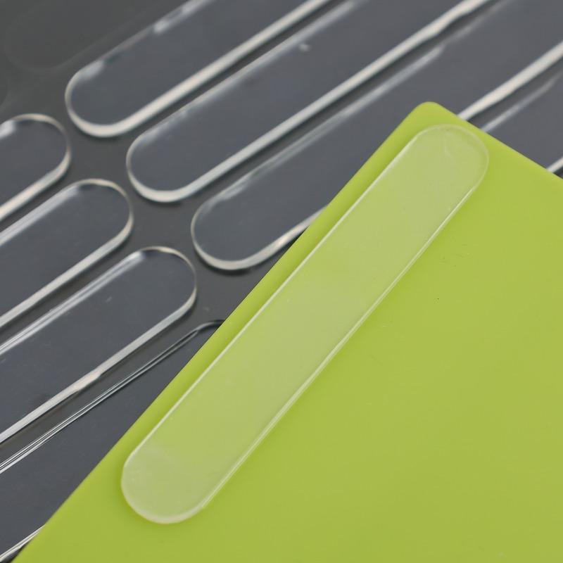 Transparent Self-Adhesive Door Stop Strips Silicone Cabinet Bumpers Furniture Drawer Anti-collision Seal Tape Wall Protector Pad