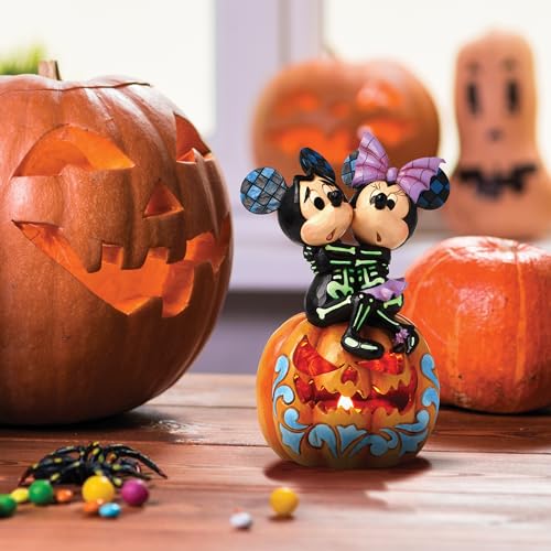 Disney Traditions Mickey & Minnie Scared Skeletons <Halloween> 6016596