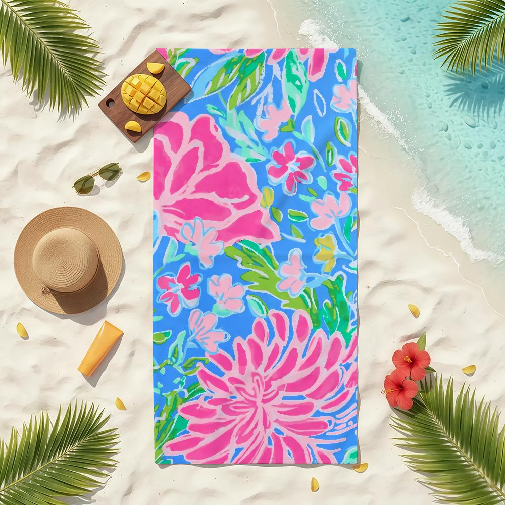 Fashion L-Lilly P-Pulitzer Towel Soft Pool Gift For Travel Gym Shower Camping Quick Dry Sports Beach Towels