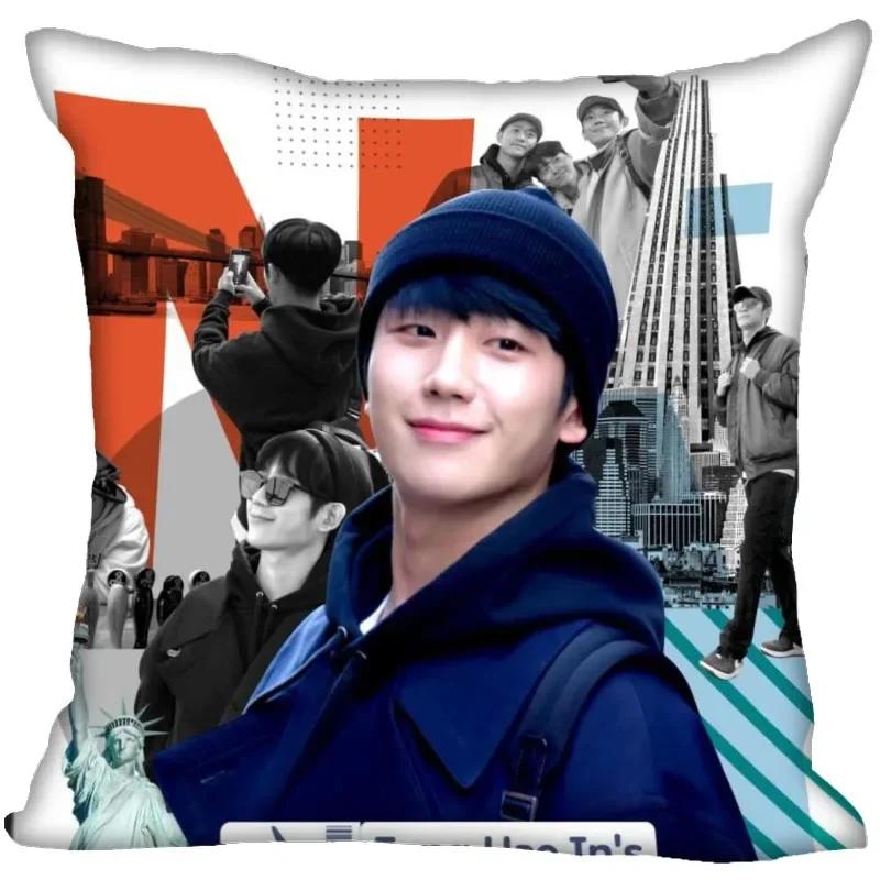 Jung Hae In Pillow Cover Bedroom Home Office Decorative Pillowcase Square Zipper Pillow Cases Satin Soft No Fade 0209