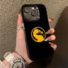 M-Mortal K-Kombat Logo Phone Case For iPhone 16,15,14,13,12,11,Pro,Max,Plus,Mini,XS,SE Anti Fall Black Matte Hard Bumper