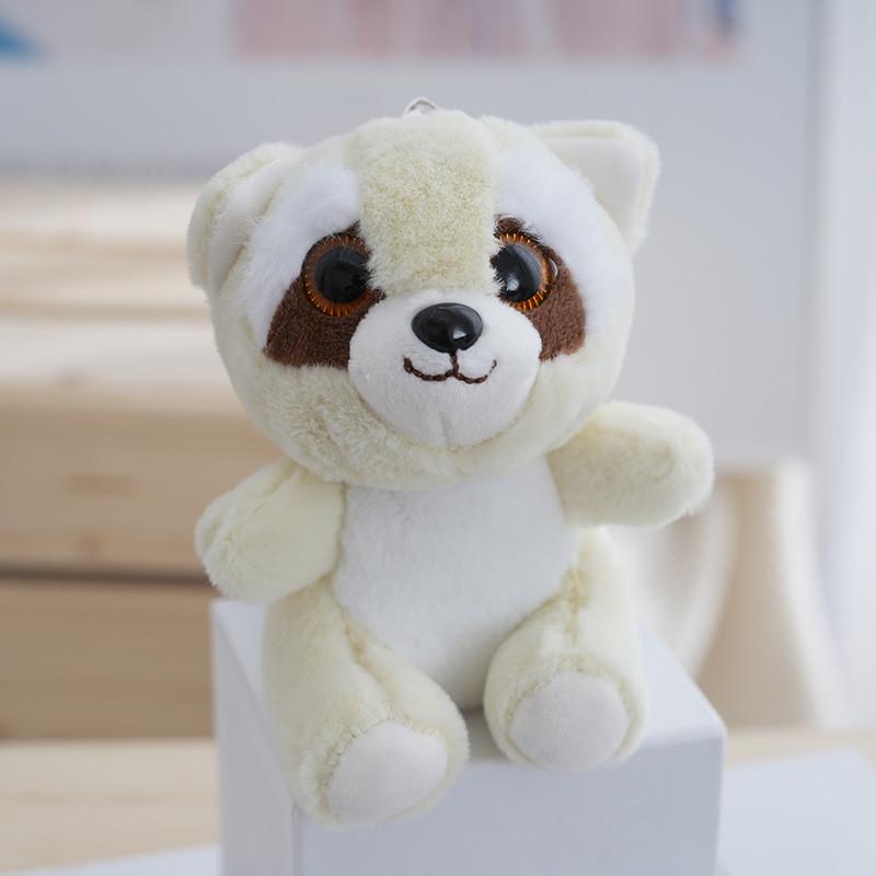 Cute Little Raccoon Plush Toy Keychain Fluffy Panda Doll Bag Pendant Gift
