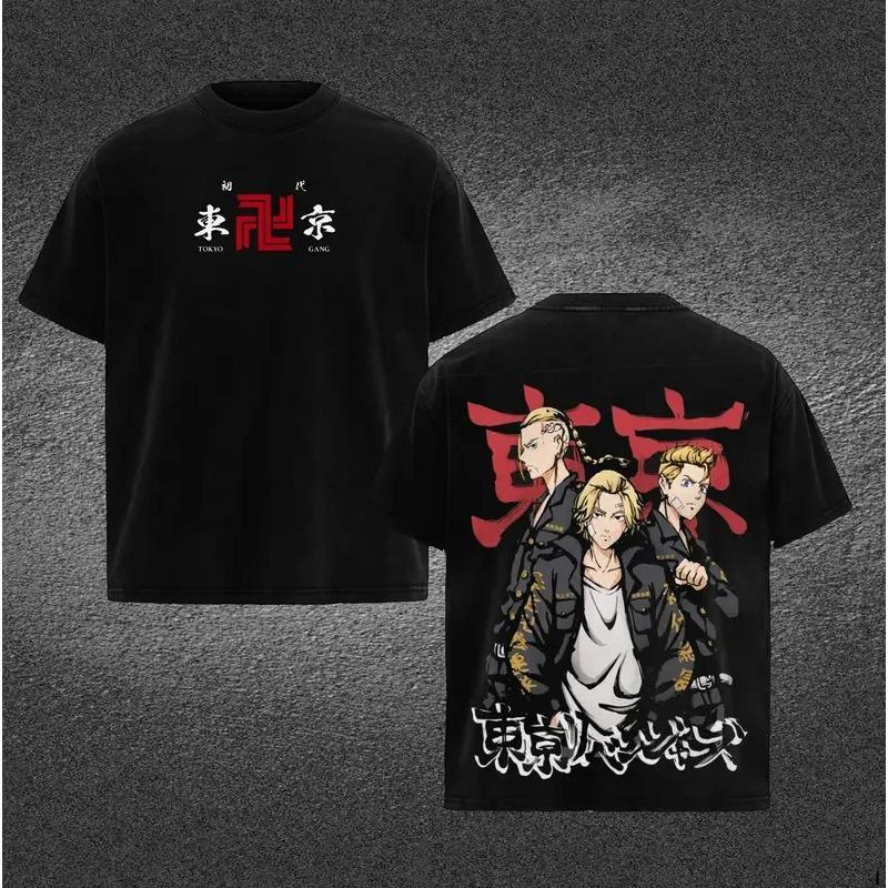 Anime Tokyo Revengers Hanagaki Takemichi Graphic T Shirt Men Women Clothing Oversized Tshirt Washed Cotton Tee Harajuku T-shirt