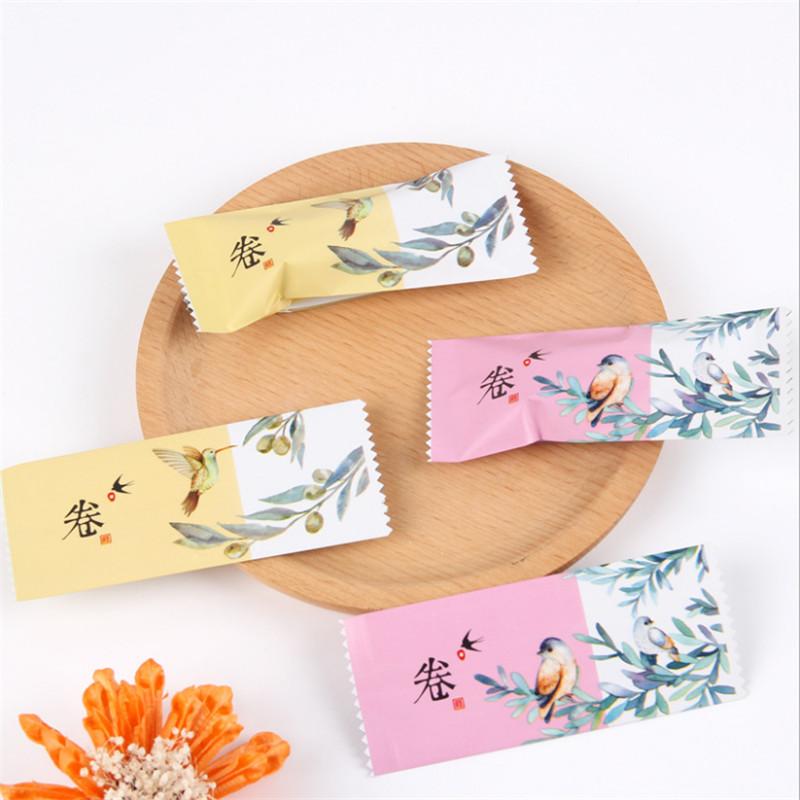 100 Pcs/Lot DIY Handmade Nougat Candy Packaging Bag Milk Taffy Wrapper Food Package Xmas Gift Mini Bags