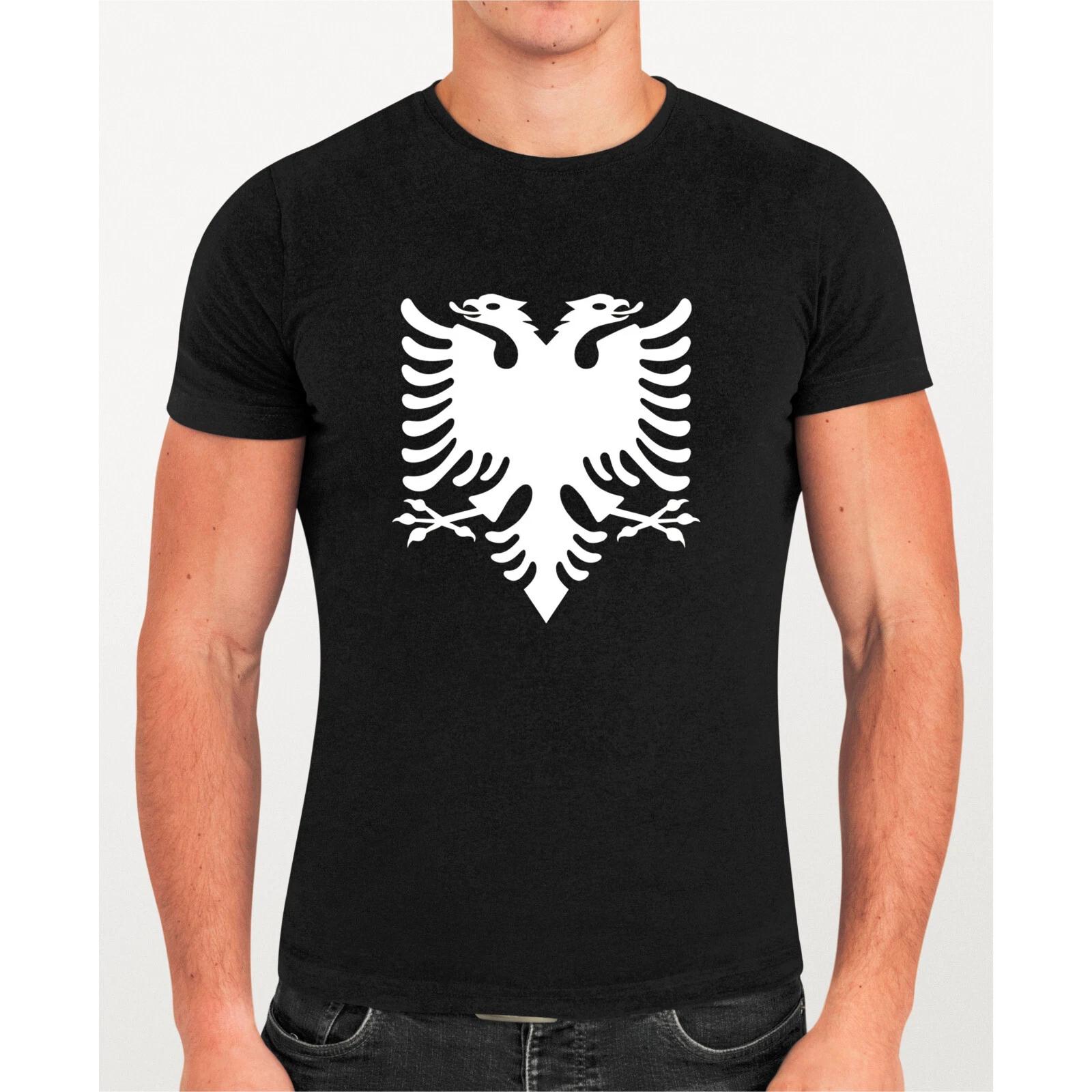 Albania Albanian Flag T-Shirt, Country Nationality Support Sports Unisex Top M