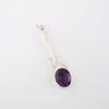 Amethyst Gemstone 925 Sterling Silver Jewelry Handmade Pendant1.79" Gift For Her PP-60-2