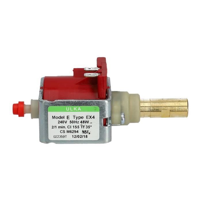 Pompe à eau - Ulka - EX4 - 24V - Compatible Delonghi et Saeco - Rouge