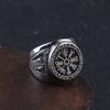 Ring for Men Viking Raven Odin Sign Band Biker Stainless Steel Jewelry Rings