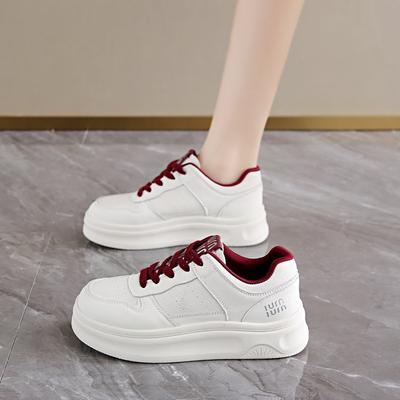 2025 Little White Shoes Children's Autumn New Korean Version Ins Female Students Platform Casual Sports Board Shoes Street Shoes