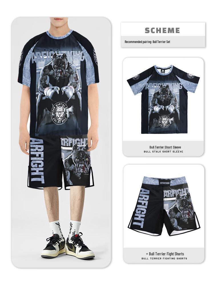 MMA Kamp Herren Schnelltrocknende Elastische Trainingsshorts - Verschleißfest für UFC, Boxen, Fitness