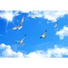 Blue Sky Ceiling 3d Wall Murals White Dove Clouds Large Wallpapers Living Room Bedroom Office Wallpapers Home Decor