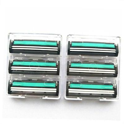 6Pcs Manual Double Layer Razor Blade Old-Fashioned Gillettee Beard Blades Men Razor