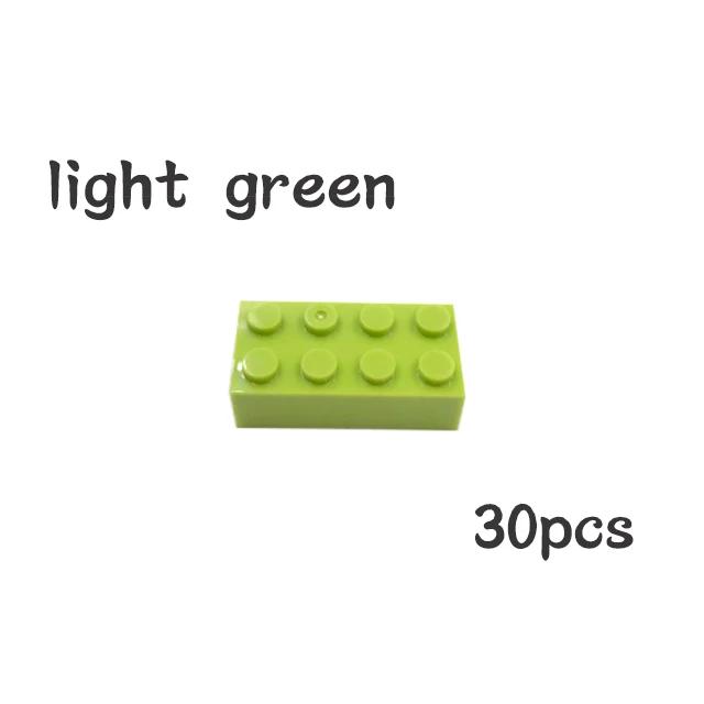 Non-Toxic 30Pcs Bulk Blocks Building Bricks Thick 2X4 Educational Assemblage Construction Toy For Children Size Compatible With Brand 3001