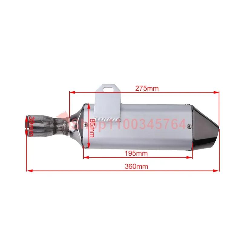 Motorcycle High Quality Exhaust Muffler for New BBR China KAYO BSE Apollo Pit Bicycle Motocross 110cc 125cc