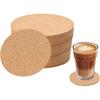 16pcs Cork Coaster for Drink Round Absorbent Tea or Coffee Coaster Cork Bulk Blank DIY Craft Gifts Coasters Warm Gifts Relatives and Friends In