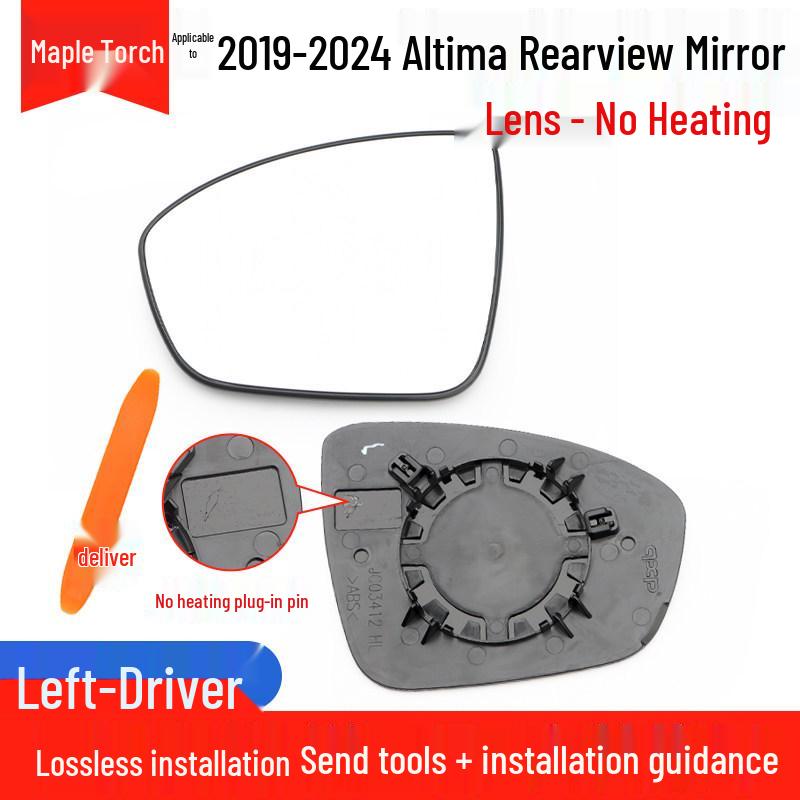 

Compatible Rearview Mirror Cover with Camera, Frame & Turn Signal for 2019-2024 Nissan Altima