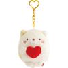 San-X Universe 'Heart' Theme Plush Cat Keychain MZ03901