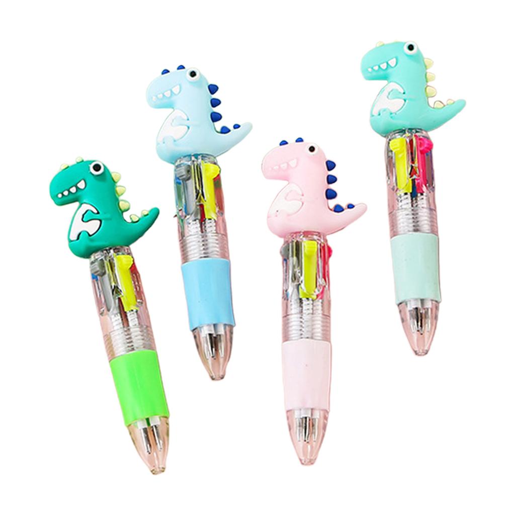 4Pcs Multicolor Ballpoint Pen 4 Color-in-1 Ballpoint Pen Retractable Ballpoint Pen Christmas Stocking Fillers for Kid