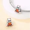 Copper Cat Charms Beads Moon Flower Love Heart Pendant Fit Original Pandora Bracelet Diy Women Jewelry Marking