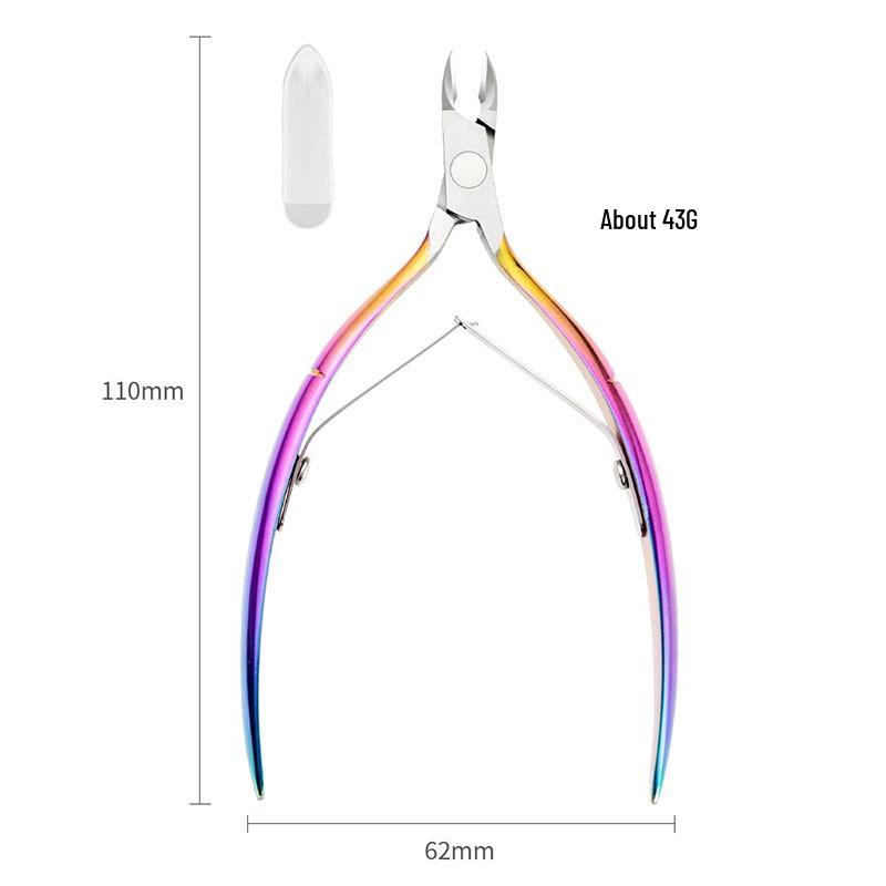 Stainless Steel Nail Clippers & Scissors for Easy Cutting - Precision Nail Art & Salon Tool D07