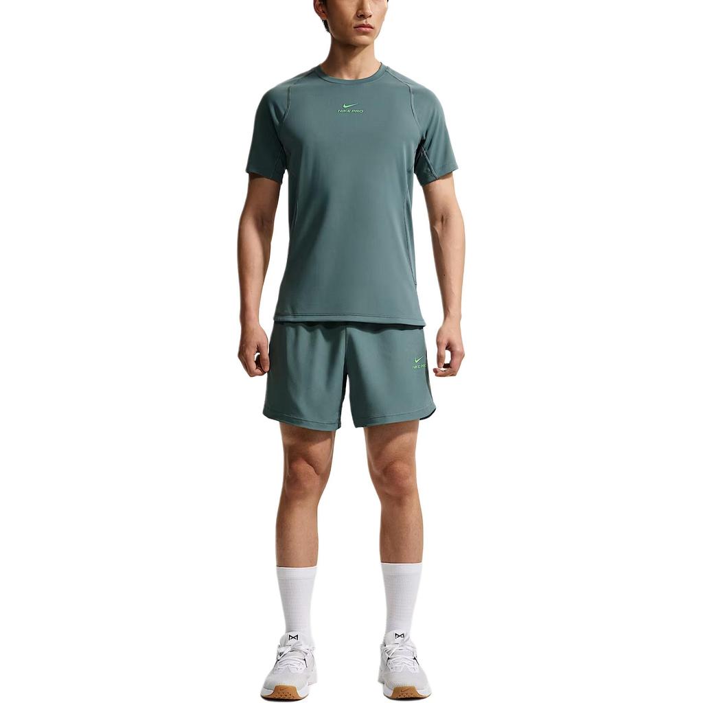 Nike Pro Dri-Fit Breathable Letter Crew Neck Short Sleeve T-Shirt Men Tops HV0410-382